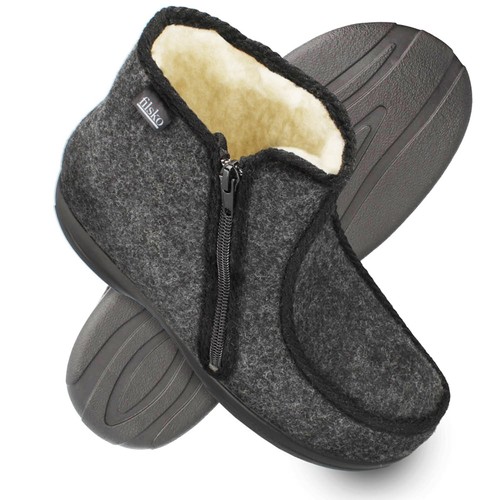 Ciabatte uomo feltro con - ciabatte,